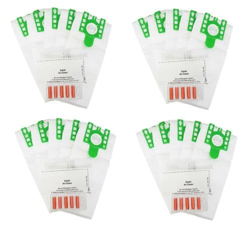 20 Cloth Vacuum Cleaner Hoover bags & Filters for Miele Hyclean S7 S7000 Upright