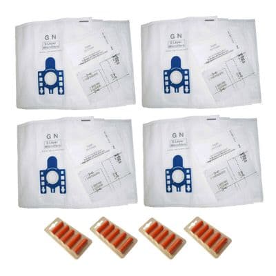 20 Vacuum Hoover Bags + Filters for MIELE GN C1 / C2 / C3 / S2 / S5 / S8 + 20 Fresheners