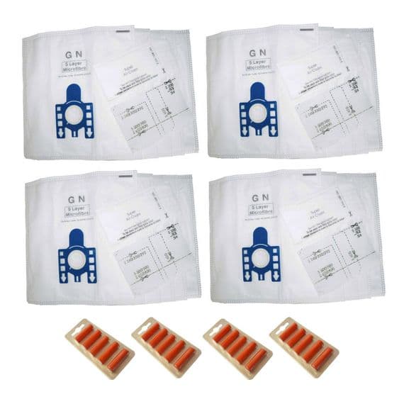 20 Vacuum Hoover Bags + Filters for MIELE GN C1 / C2 / C3 / S2 / S5 / S8 + 20 Fresheners