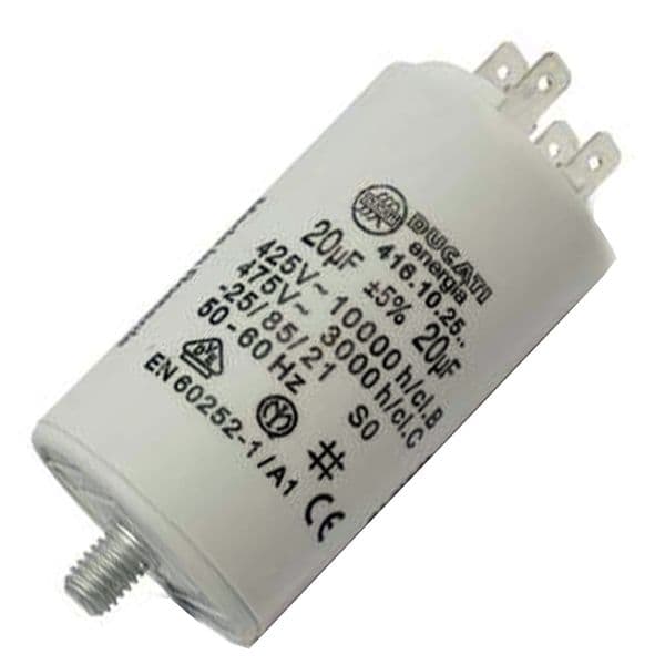 25uf Capacitor Motor Run Motor Start Capacitor Capacitance: 25µF 450V 25 Mfd | Spares4homes