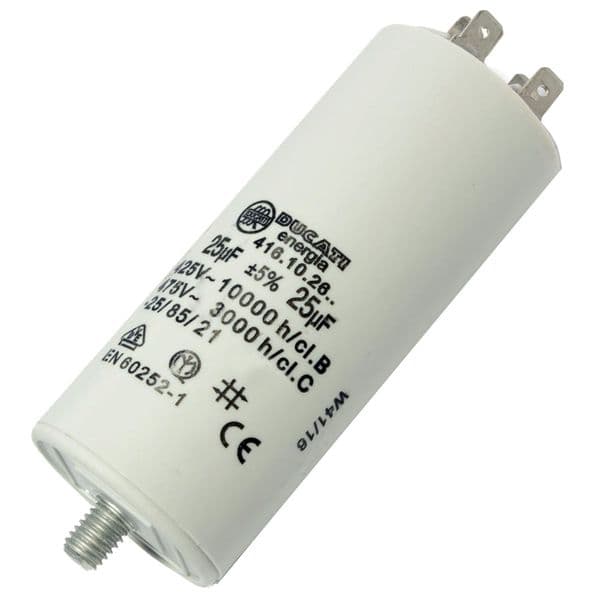 25uf Capacitor Motor Run Motor Start Capacitor Capacitance: 25µF 450V 25 Mfd | Spares4homes