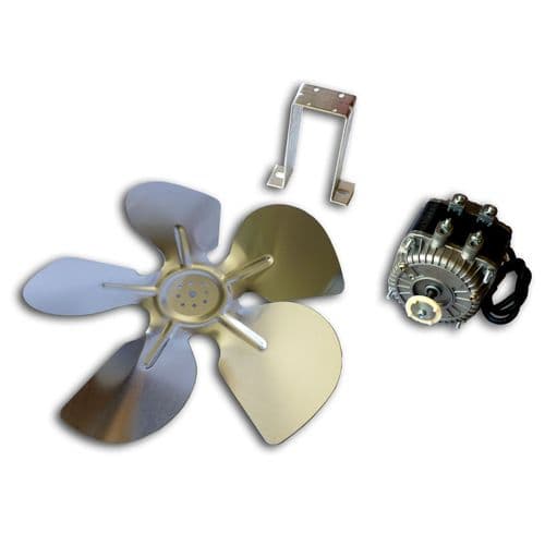 34W Fridge Freezer Condensor Evaporator Fan Motor Kit With Fan & Bracket