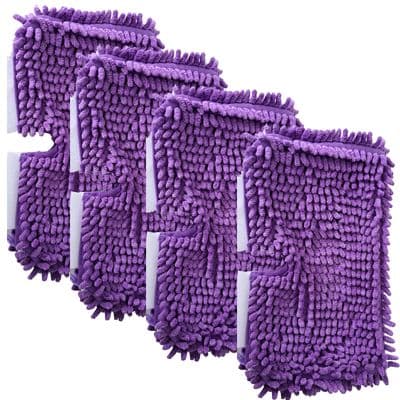 4 x Steam Cleaner Mop Pocket Cleaning Coral Pads Covers for Shark S2901 S3501 S3502 S3601 S3701 S39