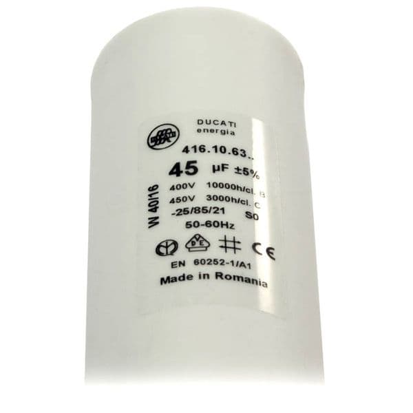 25uf Capacitor Motor Run Motor Start Capacitor Capacitance: 25µF 450V 25 Mfd | Spares4homes