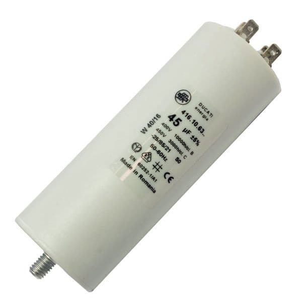 25uf Capacitor Motor Run Motor Start Capacitor Capacitance: 25µF 450V 25 Mfd | Spares4homes