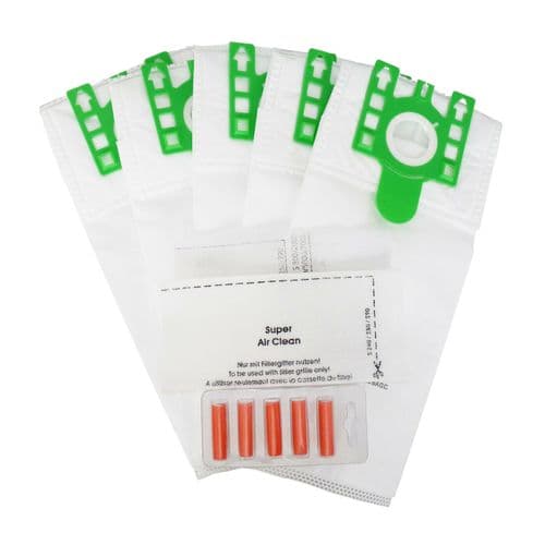5 x Vacuum Cleaner Upright Hoover DUST BAGS for MIELE Hyclean U S7 S7000 series