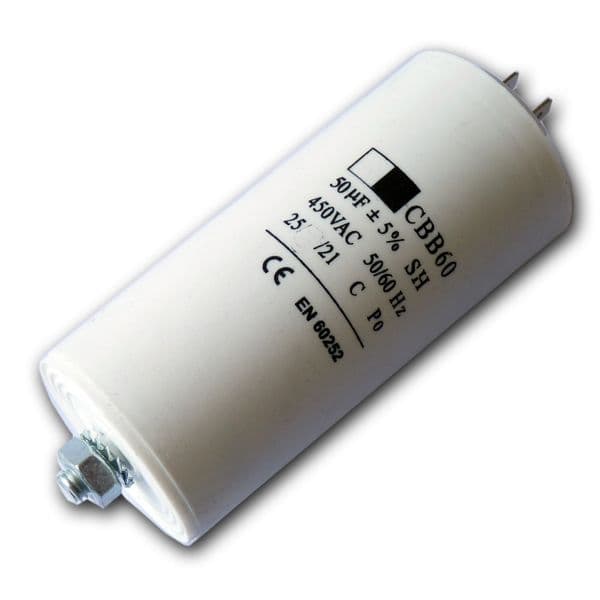 50uF Motor Run & Motor Start Capacitors | Spares4homes