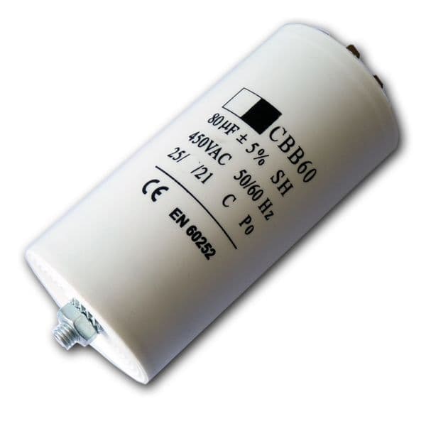 80uf 450V Motor Run & Motor Start Capacitors | Spares4homes
