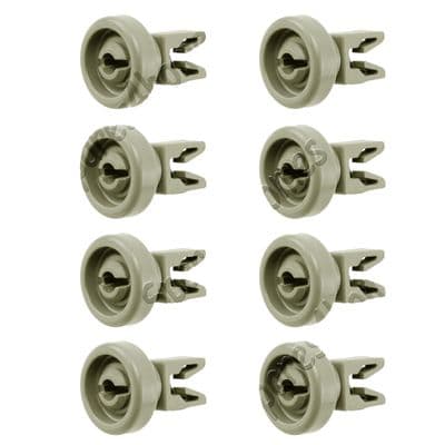 8X Light Grey  Top Upper Basket Tray Wheels