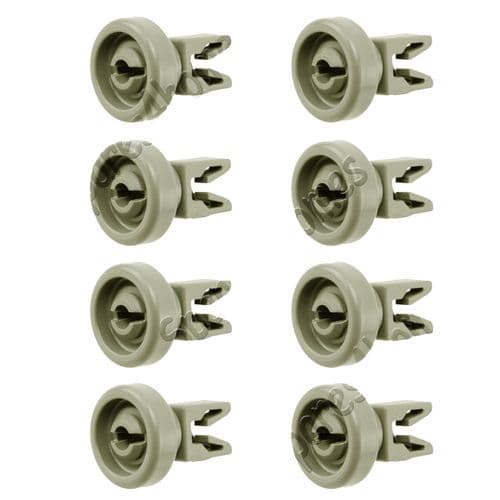 8X Light Grey Top Upper Basket Tray Wheels