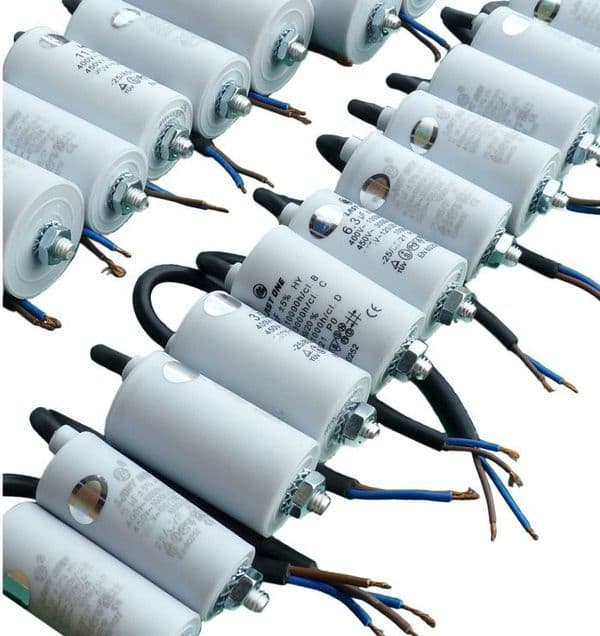 Capacitor Motor Run Motor Start Capacitor, Capacitance: 1.5uF to 80uF 450V 3.5 Mfd | Spares4homes