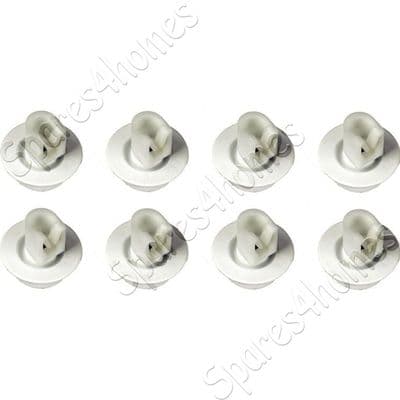 Dishwasher Lower Basket Wheels x 8 for AEG FAVCOMP 315W GB, FAVCOMP 525W GB