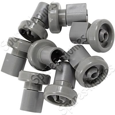 Electrolux Zanussi Tricity Bendix Upper Basket Dishwasher Wheels X8 Grey Genuine Part