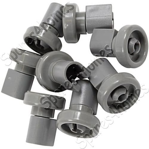 Electrolux Zanussi Tricity Bendix Upper Basket Dishwasher Wheels X8 Grey Genuine Part