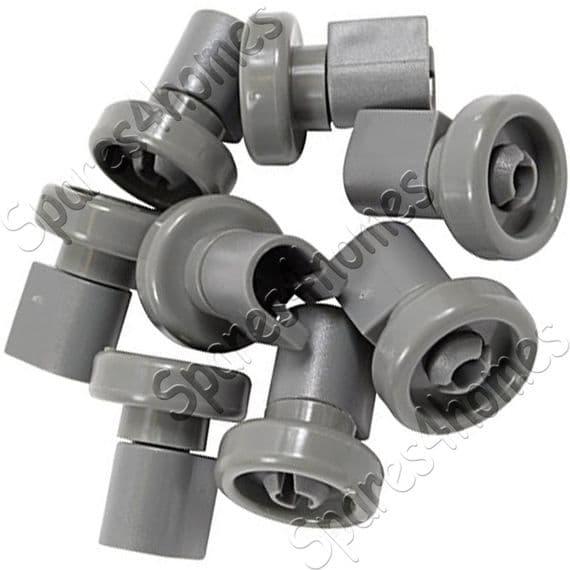 Electrolux Zanussi Tricity Bendix Upper Basket Dishwasher Wheels X8 Grey Genuine Part