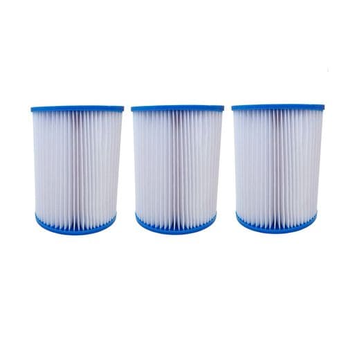 Filter Cartridges X3 For Bestway Type 2, Lay-Z Swimming Pools, Spas, Hot Tubs, Jacuzzi Size II