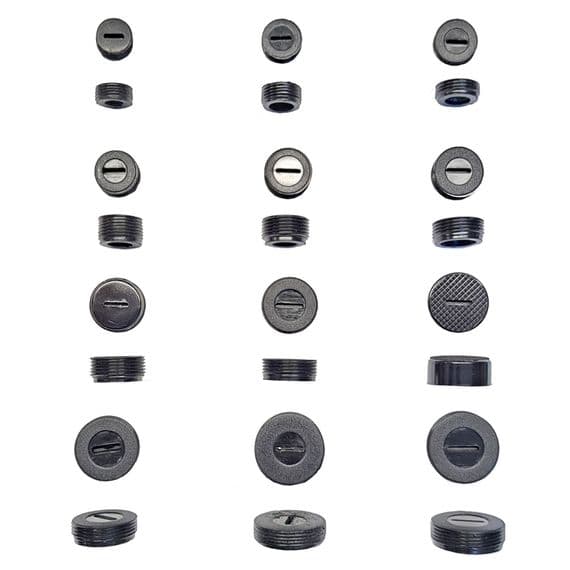 Power Tool Carbon Brush Black Cap Covers for Drill Saw Sander Angle Grinder