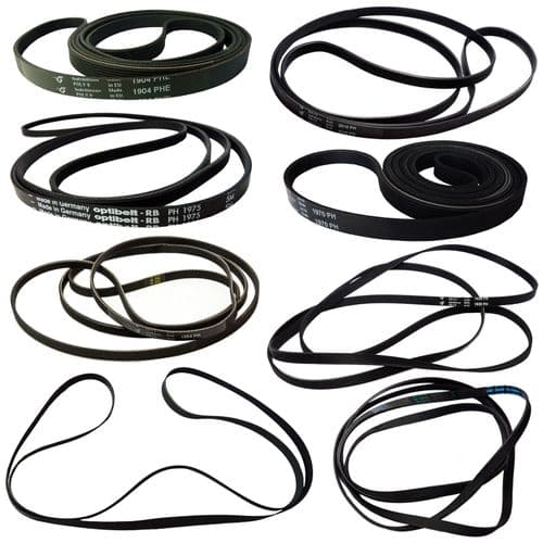 Tumble Dryer Washing Machine Drive Belt By Size, Zanussi Beko Hoover LG Whirlpool