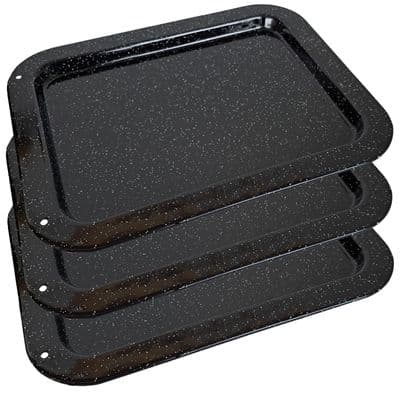 Universal Vitreous Enamel Baking tray  X3 Sheet 365mm x 287mm