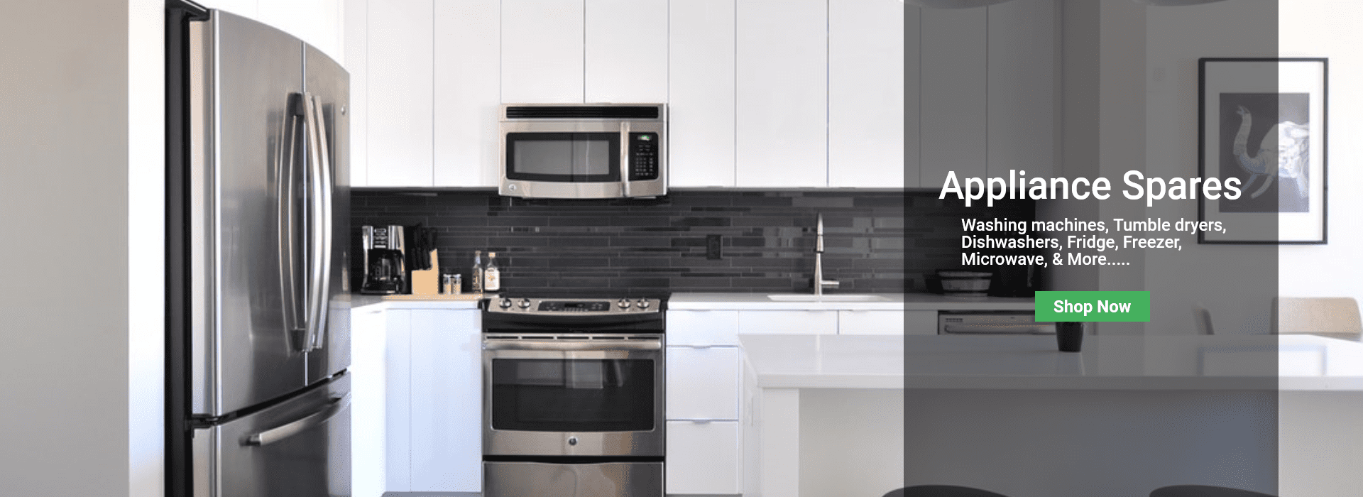 Extensive Range of Replacement Parts for Ovens Cookers, Fridges ,Freezers, Washing Machines, Dryers, pumps, Motors, etc.