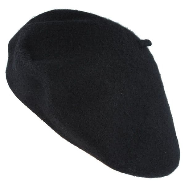 100% Wool French Beret (Grey, Red or Black)