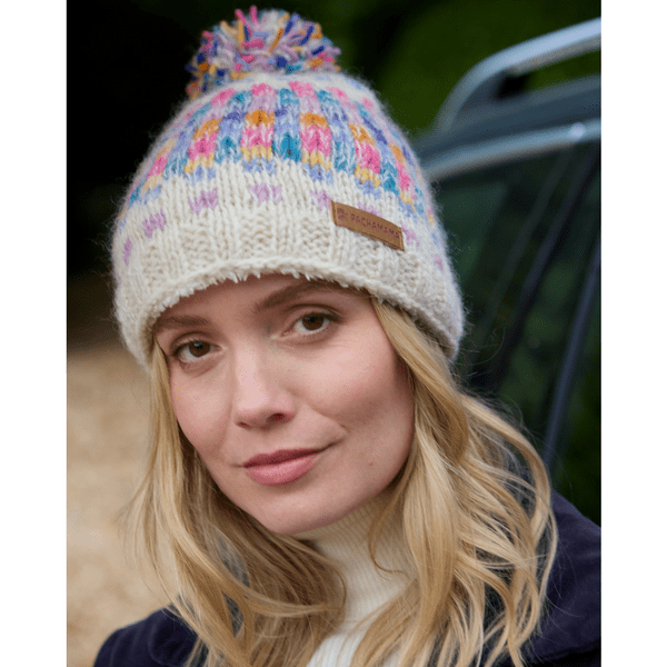 Arundel Oatmeal Bobble Beanie