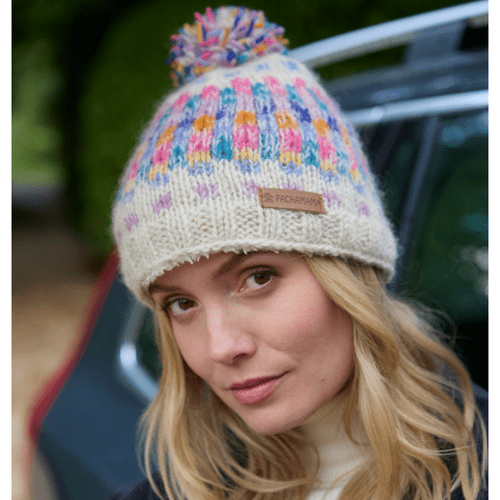 Arundel Oatmeal Bobble Beanie