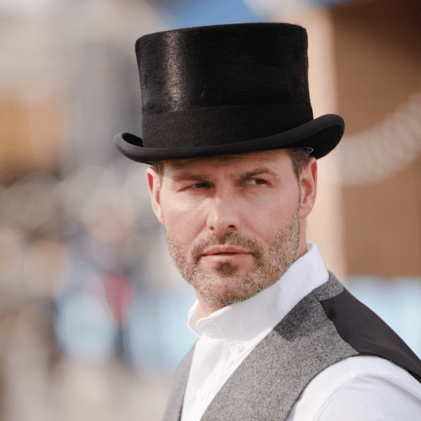 Ascot Luxury Melusine Black Top Hat