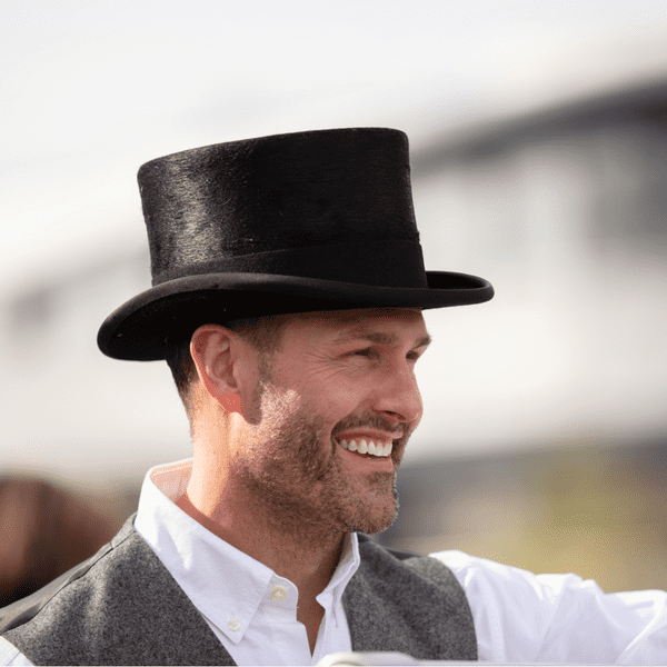 Ascot Luxury Melusine Black Top Hat