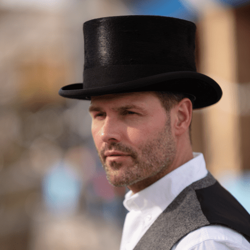 Ascot Luxury Melusine Black Top Hat