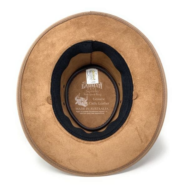 Barmah Bronco Packable Leather Outback Hat - 1060 - Hickory