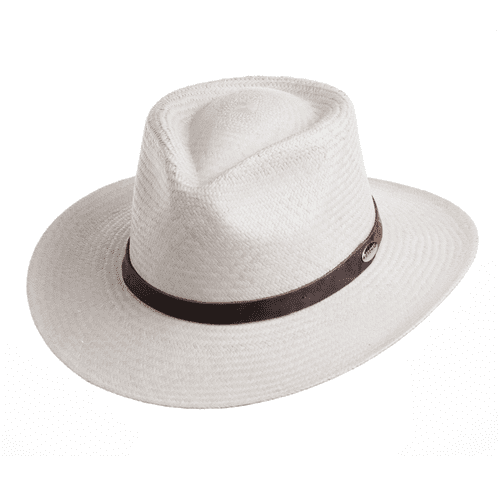 Barmah Outback Fine Raffia Straw Panama Hat - 1096