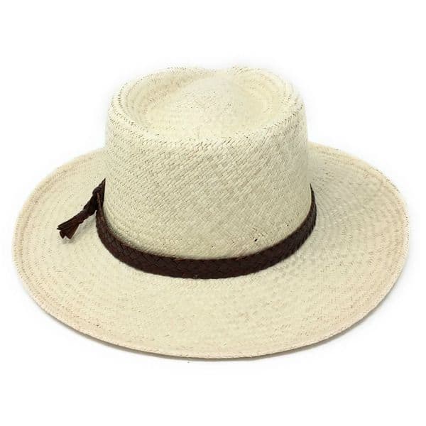 Barmah Outback Fine Raffia Straw Panama Hat - 1097