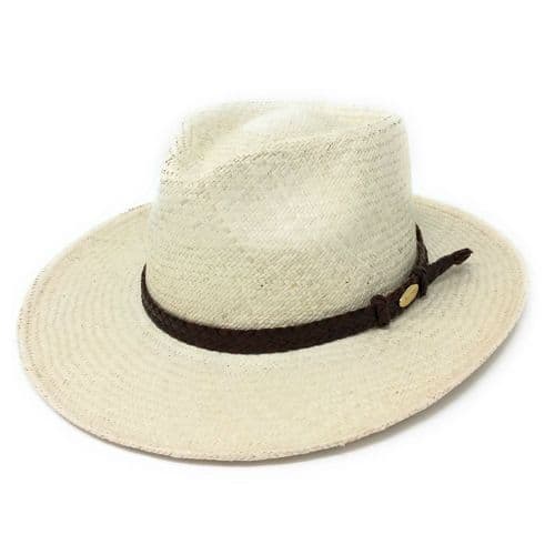 Barmah Outback Fine Raffia Straw Panama Hat - 1097