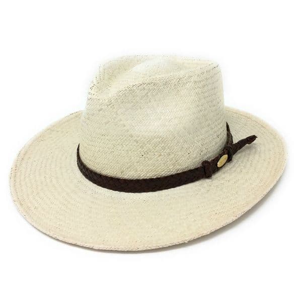 Barmah Outback Fine Raffia Straw Panama Hat - 1097