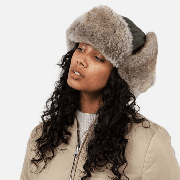Barts Kamikaze Water Resistant Trapper Hat with Ear Flaps and Faux Fur