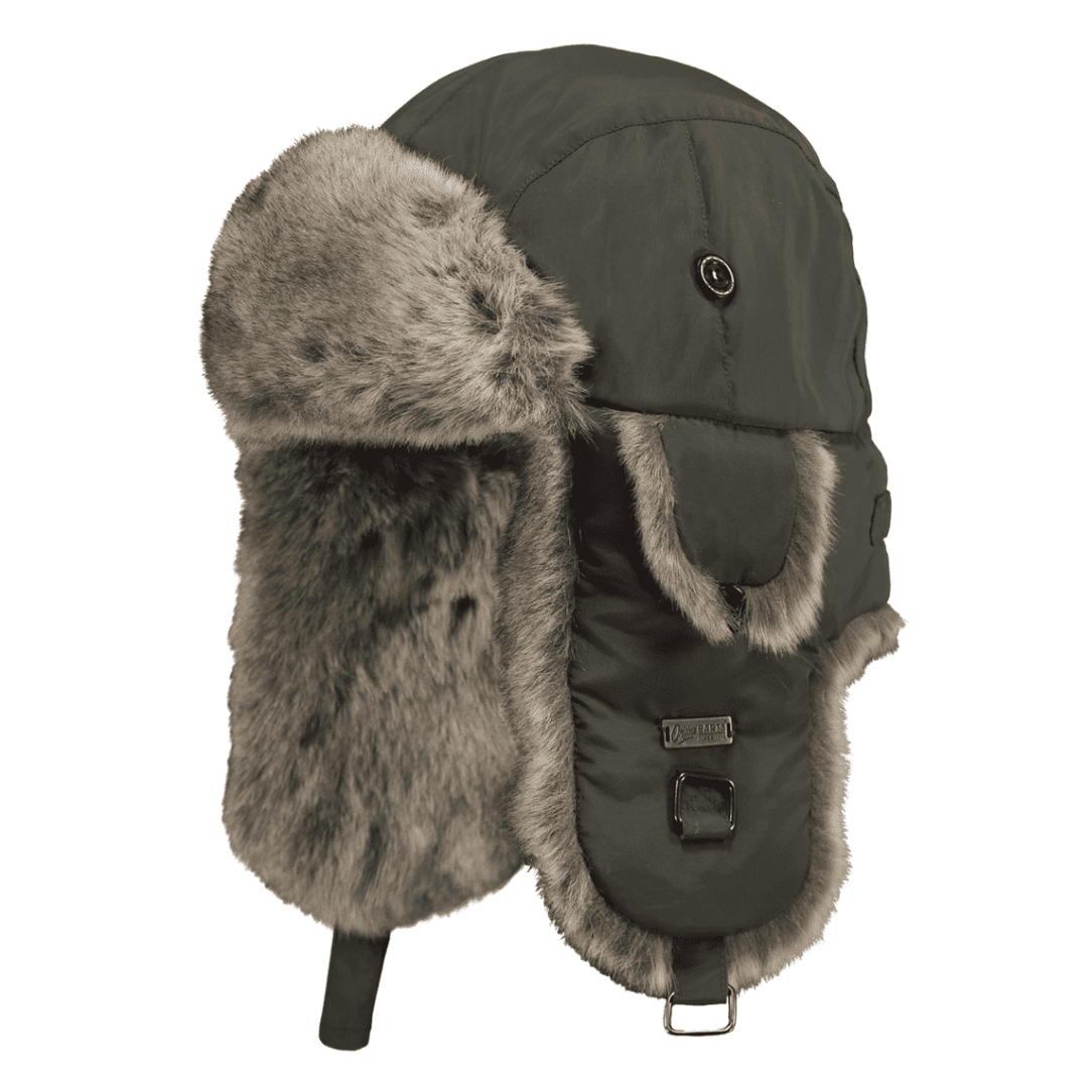 Barts Kamikaze Water Resistant Trapper Hat with Ear Flaps and Faux Fur
