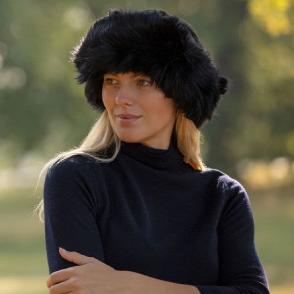 Black Sheepskin Hat - Moreton