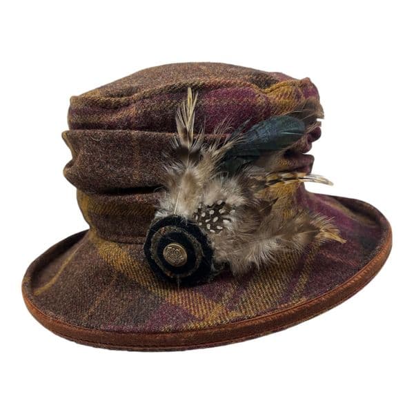 Bone Brim Bucket Hat - Brown - Edith