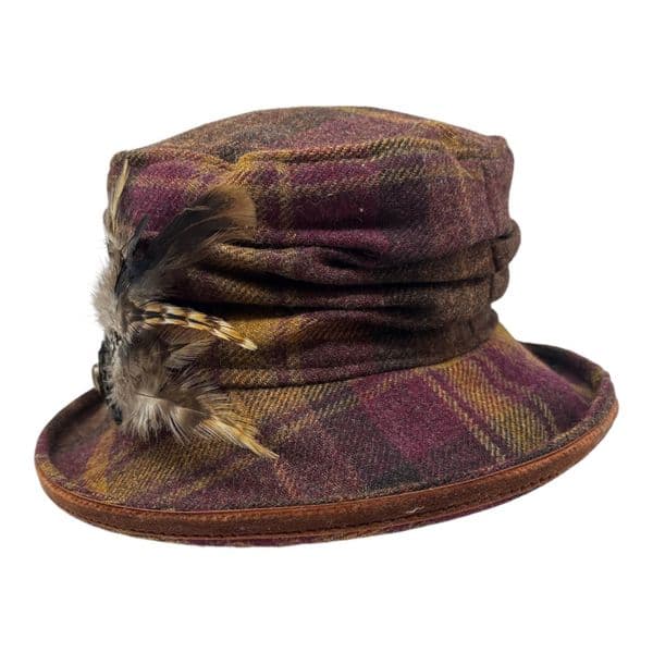 Bone Brim Bucket Hat - Brown - Edith