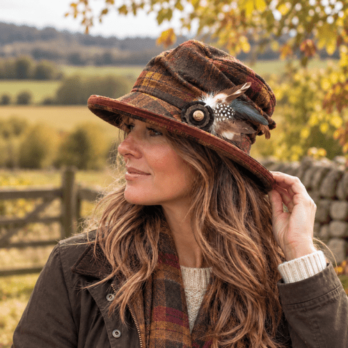 Bone Brim Bucket Hat - Brown - Edith