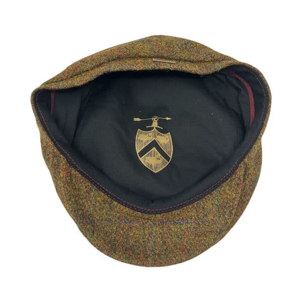 Brown Check Harris Tweed Flat Cap