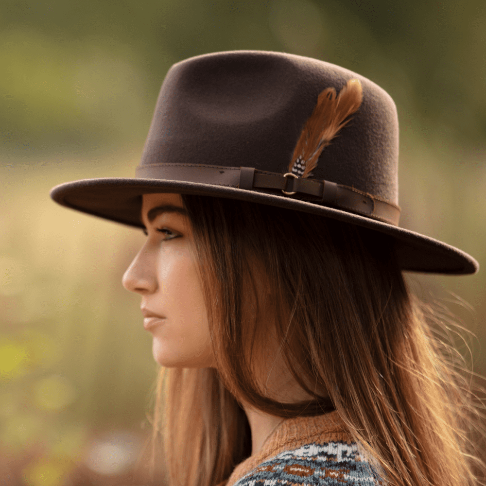 Fedora brown deals hat