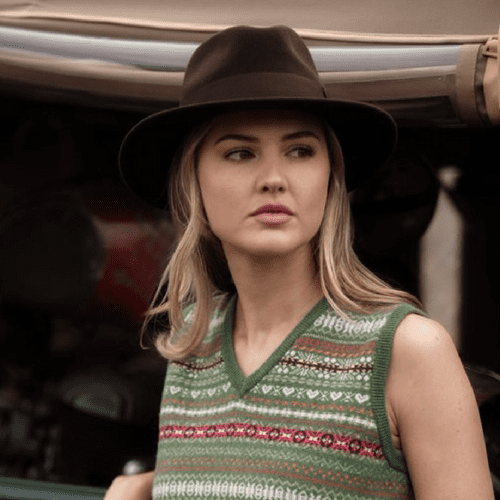 Brown Fedora Hat: Wool, Crushable - Indy