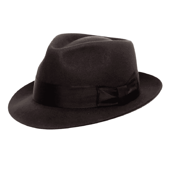 Brown Snap Brim Lined Trilby Hat - Pennsylvania