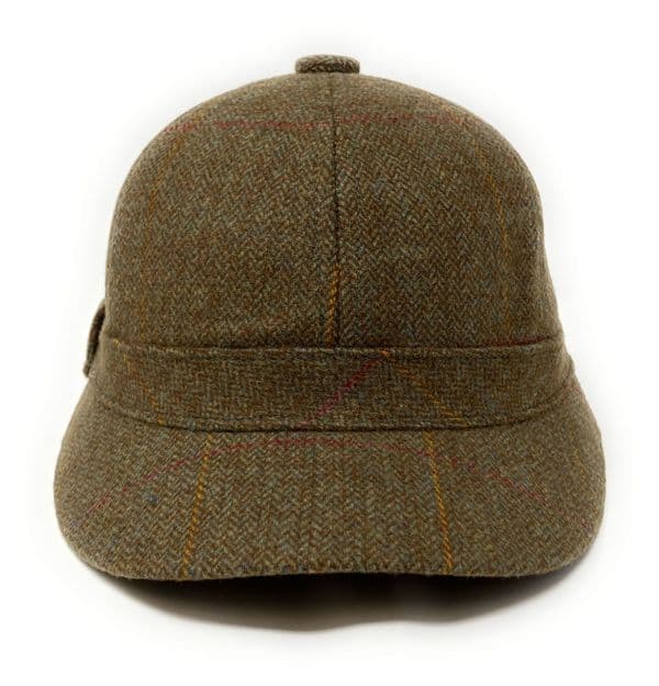 Brown Tweed Lined Deerstalker Hat
