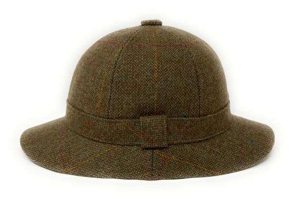 Brown Tweed Lined Deerstalker Hat