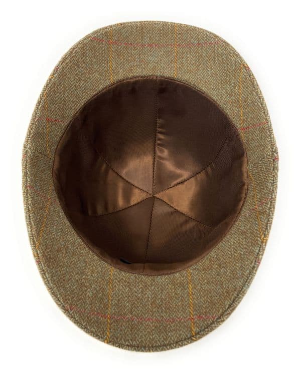 Brown Tweed Lined Deerstalker Hat