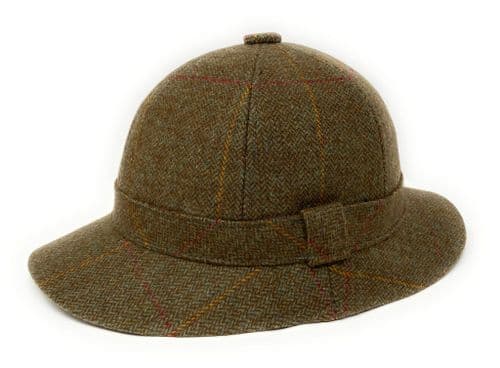 Brown Tweed Lined Deerstalker Hat