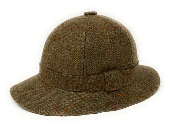 Brown Tweed Lined Deerstalker Hat